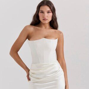 House of CB White Persephone Dress in Size XS